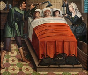 Le Mauvais Boucher, du Retable de Saint Nicolas, vers 1486-93