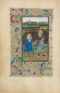 La fuite en Égypte - Master of the Llangattock Hours