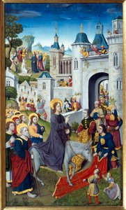 Entrée du Christ à Jérusalem le dimanche des Rameaux - Master of the Monogram AH