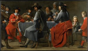 Rassemblement de joueurs avec joueur de vielle, c.1660 - Master of the Processions