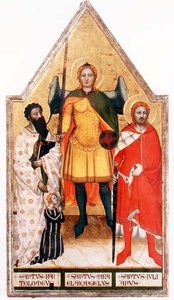 Saint Michel Archange avec Saint Barthélemy et Saint Julien