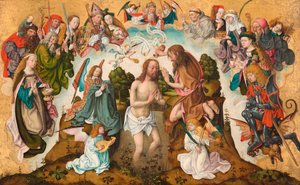 Le baptême du Christ - Master of the Saint Bartholomew Altarpiece