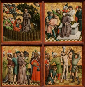 Retable avec La Passion du Christ