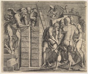 Cadmus fondant Thèbes, vers 1543-44
