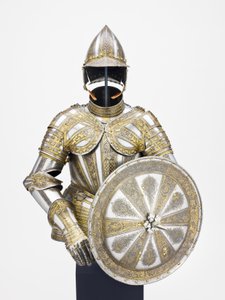 Demi-armure et targe pour service à pied, vers 1600