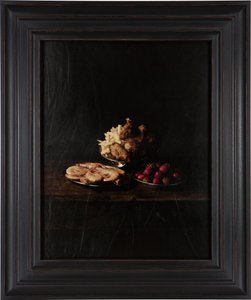 Dernier repas dans le couloir de la mort, John Wayne Gacy, 2012 (impression par transfert numérique sur parchemin en peau de chèvre)
