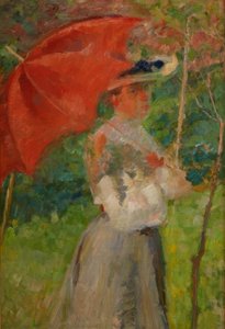 Le Parapluie rouge