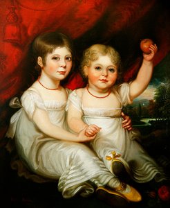Portrait de deux jeunes filles
