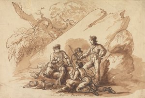 Ouvriers à la collation (Banditti ?)