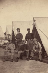 Scène de camp, 1862 (photo) - Mathew Brady