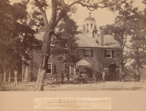 Fairfax Court House, Virginie, avec des soldats de l