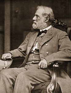 Le général Robert E. Lee assis dans sa maison à Richmond, 1865