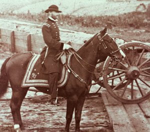 Général William T. Sherman (1820-91) à Atlanta, GA