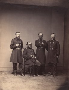 Général William Ward et son état-major