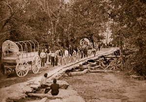 Pont de la Vigne construit par des ingénieurs américains, 1861-65