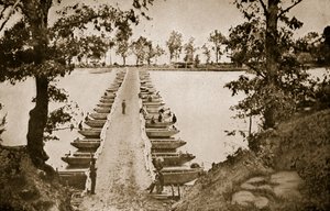 Pont de pontons à Deep Bottom sur le James, 1861-65 - Mathew B. Brady