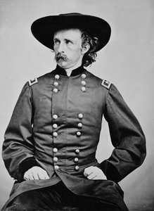 Portrait du général A. Custer (1839-1876)