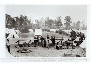 Quartier général yankee, camp Whinfield, 3 mai 1862 - Mathew B. Brady
