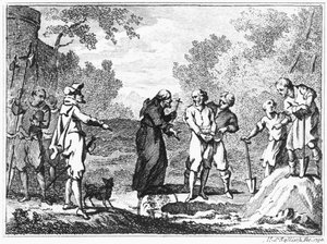 Exécution de protestants flamands par des catholiques espagnols, 1790