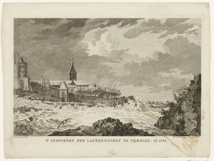 Effondrement de la tour Lappen à Nimègue, 1784 - Mathias de Sallieth