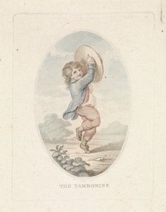 Garçon avec tambourin - Mathias de Sallieth