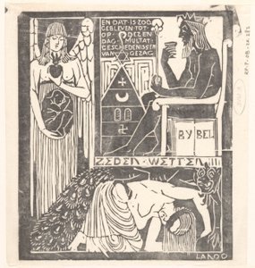 Femme aveuglée et monstre