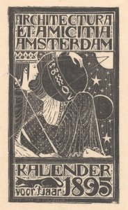 Couverture du calendrier 1895 - Mathieu Lauweriks