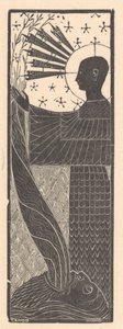 Figure debout et tête d