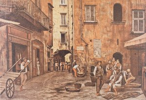 Italie, Naples, Piazzetta di Porto par Matteo Zampella