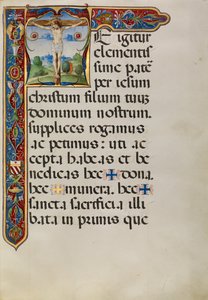 Initial T : La crucifixion