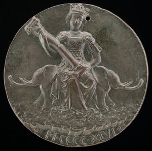 La Force tenant une colonne brisée [verso], 1446