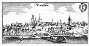 Bietigheim - extrait de Topographia Sueviae (Schwaben) - Matthaus Merian