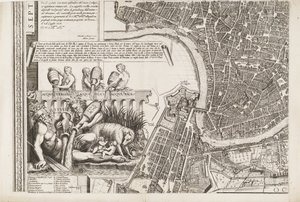 Carte de Rome. Partie inférieure gauche - Matthaus Greuter