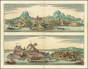 Candia, Corphu - Matthaus Merian