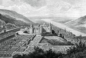 Château de Heidelberg, Allemagne, en 1620 - Matthaus Merian