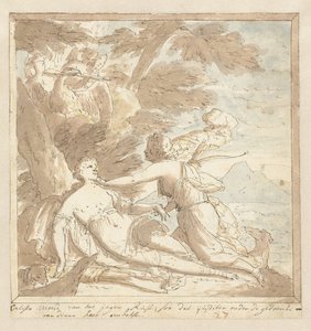 Jupiter et Callisto - Mattheus Terwesten
