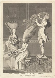 La Coiffure Absurde, ou la Dame à Plumes - Matthew Darly