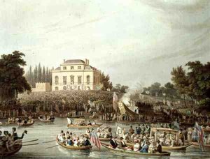 Arrivée des Bateliers à la Maison de Brandenburgh - Matthew Dubourg