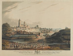 Marche des prisonniers français à Salamanque après la bataille de 1812