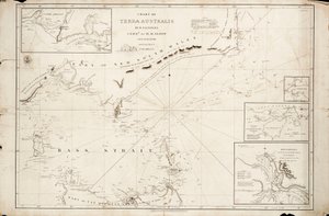 Carte du détroit de Bass par Matthew Flinders