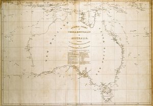 Carte de Terra Australis (Australie)