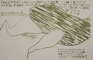 she came with fags, 2009 (lithographie) - Matthew Hilton