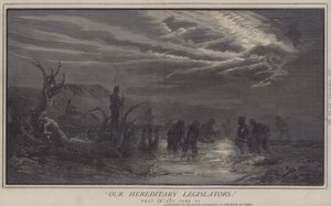 Nos législateurs héréditaires ; ou, ce que cela peut devenir (lithographie en couleur) - Matthew