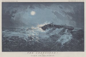 Les Abandonnés ! ou, la navigation tory (lithographie en couleur) - Matthew