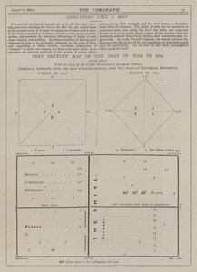 Carte très sommaire de la guerre en 1870 - Matthew
