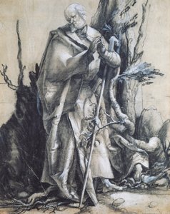 Saint Jean dans la forêt, par Matthias Grünewald