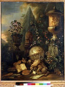 Vanité, nature morte au vase - Matthias Withoos