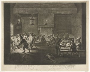 Salle de garde avec des singes, vers 1720 - Matthijs Pool