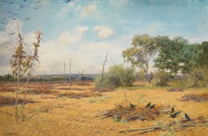 Quand les houblons sont rentrés et les jardins nus, 1888