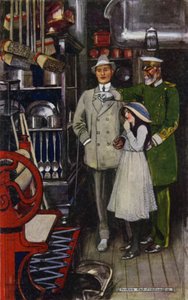 Visite à Bagdad : Département de la quincaillerie (lithographie en couleur) - Maurice (after) Greiffenhagen